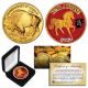 2026 Chinese New Year * YEAR OF THE HORSE * 24 Karat Gold Plated $50 American Gold Buffalo Indian Tribute Coin with DELUXE BOX