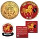 2026 Chinese New Year * YEAR OF THE HORSE * 24K Gold Plated JFK Kennedy Half Dollar U.S. Coin