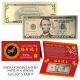 STAR NOTE 2026 CNY Year of the HORSE Lucky Money U.S. $5 Bill w/ Red Folder