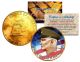 GENERAL DWIGHT D EISENHOWER Colorized 1976 IKE Dollar U.S. Coin 24K Gold Plated ARMY