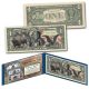 Americana Images of Historical U.S. Currency  Genuine Legal Tender $1 Bill - Black Eagle / Buffalo Bison / Indian Chief