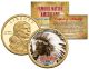 RED CLOUD - Famous Native Americans - Sacagawea Dollar Colorized US Coin - LAKOTA Indians