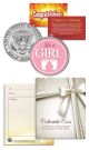 IT'S A GIRL - Baby Gift - Keepsake JFK Kennedy Half Dollar US Colorized Coin
