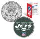 NEW YORK JETS NFL JFK Kennedy Half Dollar US Colorized Coin - Officially Licensed