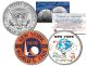 WORLD'S FAIR NEW YORK 1939 & 1964 - Anniversary - 2014 JFK Half Dollar Colorized 2-Coin Set