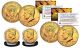 24K GOLD PLATED 2022 JFK Kennedy Half Dollar U.S. 2-Coin Set - Both P & D MINT - with Capsules and COA