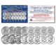 JFK John F. Kennedy Half Dollars Decades Collection 8-Coin Complete Set of 8 YEARS Uncirculated with 1964 Silver
