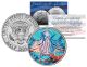 LIONFISH   - Tropical Fish Series - JFK Kennedy Half Dollar U.S. Colorized Coin