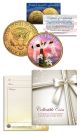 HAPPY EASTER Religious Gift JFK Kennedy Half Dollar Coin 24K Gold Plated