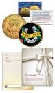 GOOD LUCK HORSESHOE Kennedy JFK Half Dollar U.S. 24K Gold Plated LUCKY COIN