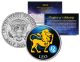 LEO - Horoscope Astrology Zodiac - JFK Kennedy Half Dollar US Colorized Coin