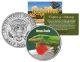 GREEN ANOLE - Collectible Reptiles - JFK Kennedy Half Dollar U.S. Colorized Coin CAROLINA LIZARD