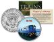 BLUE TRAIN - Famous Trains - JFK Kennedy Half Dollar U.S. Colorized Coin