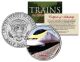 EUROSTAR TRAIN - Famous Trains - JFK Kennedy Half Dollar U.S. Colorized Coin