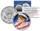 Lieutenant JOHN F KENNEDY - Flowing Flag - Colorized JFK Half Dollar U.S. Coin