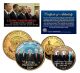 LIVING PRESIDENTS Quarter & JFK Half Dollar 2-Coin Set OBAMA BUSH CLINTON Jimmy CARTER 24K Gold Plated
