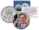 President GEORGE HW BUSH - In Office 1989-1993 - JFK Half Dollar Colorized U.S. Coin