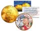 1976 MARILYN MONROE 24K Gold Plated IKE Dollar - Each Coin Serial Numbered of 376 - Officially Licensed