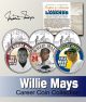 Baseball Legend WILLIE MAYS California & NY Statehood Quarters US Colorized 3-Coin Set - Officially Licensed