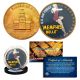 1976 Bicentennial JFK Kennedy Half Dollar - WW II MEMPHIS BELLE - 24K Gold Plated Coin