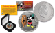 2017 New Zealand Mint Niue 1 oz Pure Silver Colorized Mickey Steamboat Willie BU Coin