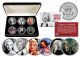 MARILYN MONROE - GLAMOROUS PORTRAITS - Colorized JFK Kennedy Half Dollar 6-Coin Set with Display Box - Officially Licensed