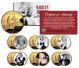 MARILYN MONROE MOVIES Colorized California Quarters 6-Coin Complete Set 24K Gold Plated - All About Eve - Officially Licensed
