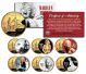 MARILYN MONROE MOVIES Colorized California Quarters 6-Coin Complete Set 24K Gold Plated - Officially Licensed