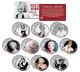 MARILYN MONROE - MOVIES - Colorized JFK Kennedy Half Dollar U.S. 10-Coin Set - Officially Licensed