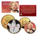 MARILYN MONROE California Quarter & JFK Half Dollar U.S. 2-Coin Set 24K Gold Plated - Officially Licensed