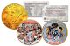 MOONWALKERS - Apollo NASA Astronauts - IKE Dollars U.S. 2-Coin Set 24K Gold Plated - SPACE