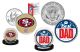 Best Dad - SAN FRANCISCO 49ERS 2-Coin Set U.S. Quarter & JFK Half Dollar - NFL Officially Licensed