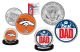 Best Dad - DENVER BRONCOS 2-Coin Set U.S. Quarter & JFK Half Dollar - NFL Officially Licensed