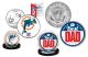 Best Dad - MIAMI DOLPHINS 2-Coin Set U.S. Quarter & JFK Half Dollar - NFL Officially Licensed