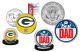 Best Dad - GREEN BAY PACKERS 2-Coin Set U.S. Quarter & JFK Half Dollar - NFL Officially Licensed