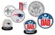 Best Dad - NEW ENGLAND PATRIOTS 2-Coin Set U.S. Quarter & JFK Half Dollar - NFL Officially Licensed