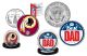 Best Dad - WASHINGTON REDSKINS 2-Coin Set U.S. Quarter & JFK Half Dollar - NFL Officially Licensed