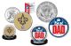 Best Dad - NEW ORLEANS SAINTS 2-Coin Set U.S. Quarter & JFK Half Dollar - NFL Officially Licensed