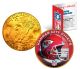 KANSAS CITY CHIEFS NFL 24K Gold Plated IKE Dollar US Colorized Coin - Officially Licensed