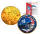 NEW YORK GIANTS NFL 24K Gold Plated IKE Dollar US Colorized Coin - Officially Licensed