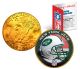 NEW YORK JETS NFL 24K Gold Plated IKE Dollar US Colorized Coin - Officially Licensed