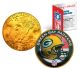 GREEN BAY PACKERS NFL 24K Gold Plated IKE Dollar US Colorized Coin - Officially Licensed