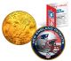 NEW ENGLAND PATRIOTS NFL 24K Gold Plated IKE Dollar US Colorized Coin - Officially Licensed