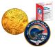 ST. LOUIS RAMS NFL 24K Gold Plated IKE Dollar US Colorized Coin - Officially Licensed