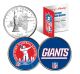 NEW YORK GIANTS - Retro & Team Logo - New York Quarters 2-Coin U.S. Set - NFL Officially Licensed