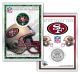 SAN FRANCISCO 49ERS Field NFL Colorized JFK Kennedy Half Dollar U.S. Coin w/4x6 Display