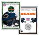 CHICAGO BEARS Field NFL Colorized JFK Kennedy Half Dollar U.S. Coin w/4x6 Display