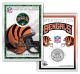 CINCINNATI BENGALS Field NFL Colorized JFK Kennedy Half Dollar U.S. Coin w/4x6 Display