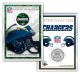 SAN DIEGO CHARGERS Field NFL Colorized JFK Kennedy Half Dollar U.S. Coin w/4x6 Display