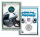 CAROLINA PANTHERS Field NFL Colorized JFK Kennedy Half Dollar U.S. Coin w/4x6 Display